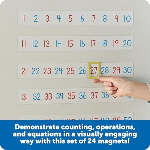 Learning Resources Magnetic Number Line 1100 20 Magnets Classroom Accessories Teacher Aids Sets of 5 Magnets - Image 5