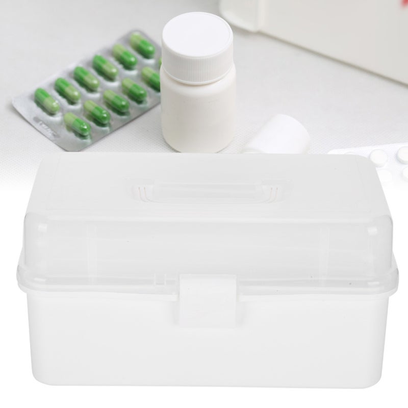 Portable Medicine Organizer 120x60x0.3cm Large Capacity With Safety Clasp - 180 Degree Expansion Dustproof Medicine Case for Home and Travel Family Emergency Use - Image 4