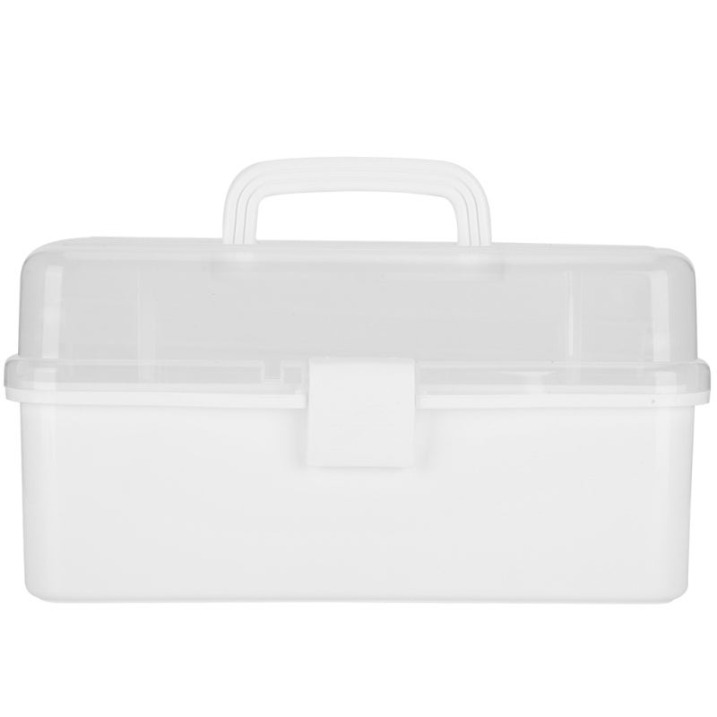 Portable Medicine Organizer 120x60x0.3cm Large Capacity With Safety Clasp - 180 Degree Expansion Dustproof Medicine Case for Home and Travel Family Emergency Use - Image 1
