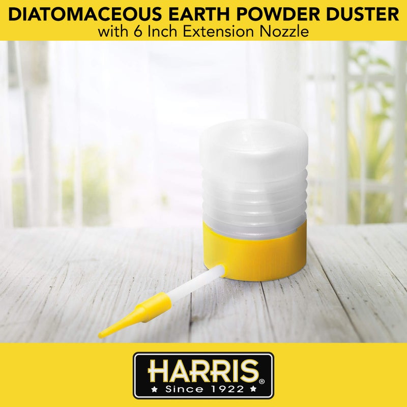 Harris Diatomaceous Earth Powder Duster with 6 Inch Extension Nozzle for Indoor and Outdoor Use - Image 2