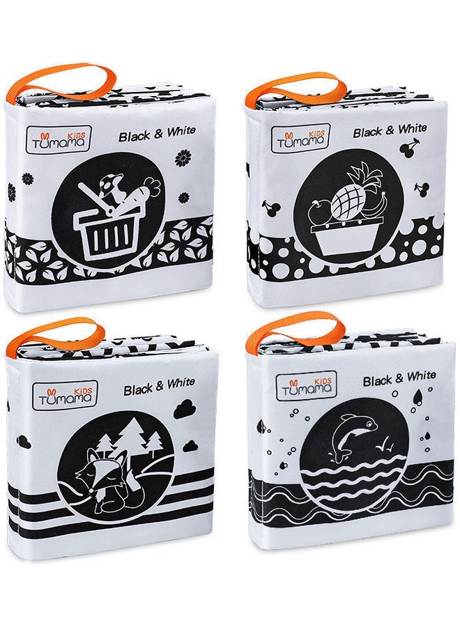 NIBEMINENT Baby Cloth Book 4 Pack 13.00x12.70x12.70cm - Image 1