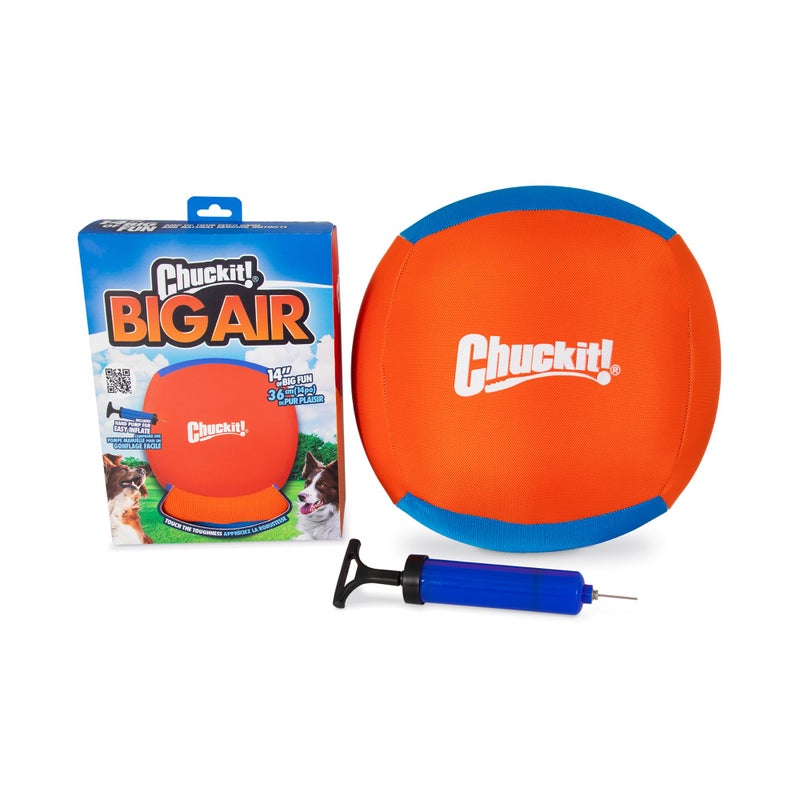 Chuckit Big Air Fetch Ball Dog Toy 14 Inch Herding Instincts Dog Toy for Interactive NonChewing Activities for All Breeds Inflating Pump Included - Image 2