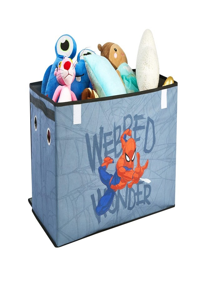 Idea Nuova Marvel Spiderman 4 Piece Collapsible Storage Solution Set with Pop Up Hamper, Collapsible Storage Trunk and 2 Collapsible Storage Cubes - Image 3