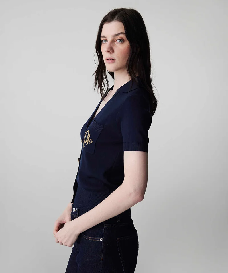 Ipekyol  Monogram Embroidered Knit Top for Women | Best Price UAE