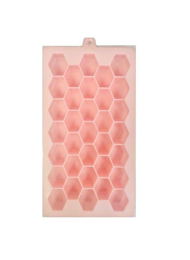 Marrkhor Silicone Ice Tray With Removable Lid Easy-Release Flexible Ice Cube Molds 33 Cubes Per Tray For Cocktail, Baby Food, Chocolate - Image 1