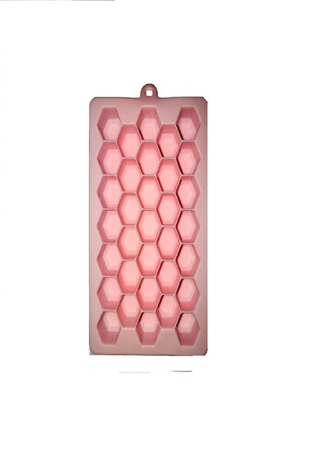 Marrkhor Silicone Ice Tray With Removable Lid Easy-Release Flexible Ice Cube Molds 33 Cubes Per Tray For Cocktail, Baby Food, Chocolate - Image 3