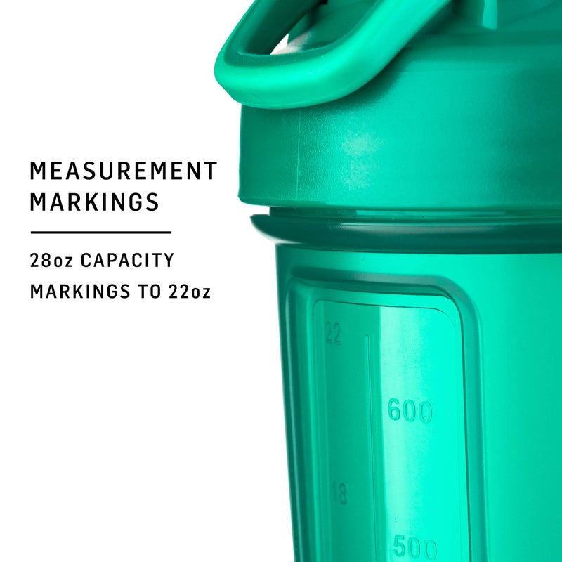BlenderBottle Classic V2 Shaker Bottle Perfect for Protein Shakes and Pre Workout, 28-Ounce, Ocean Blue - Image 2