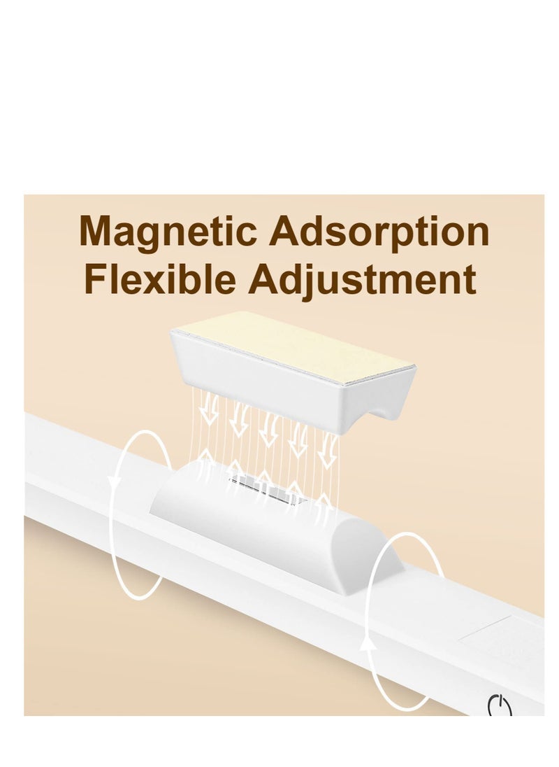 Excefore - Wireless Under Desk Lights, Magnetic Desk Light, Adjustable Color Temperature Brightness Magnetic Under Cabinet Lights, Rechargeable USB-C Powered Lighting, for Desk, Makeup, Study, Kitchen - Image 1