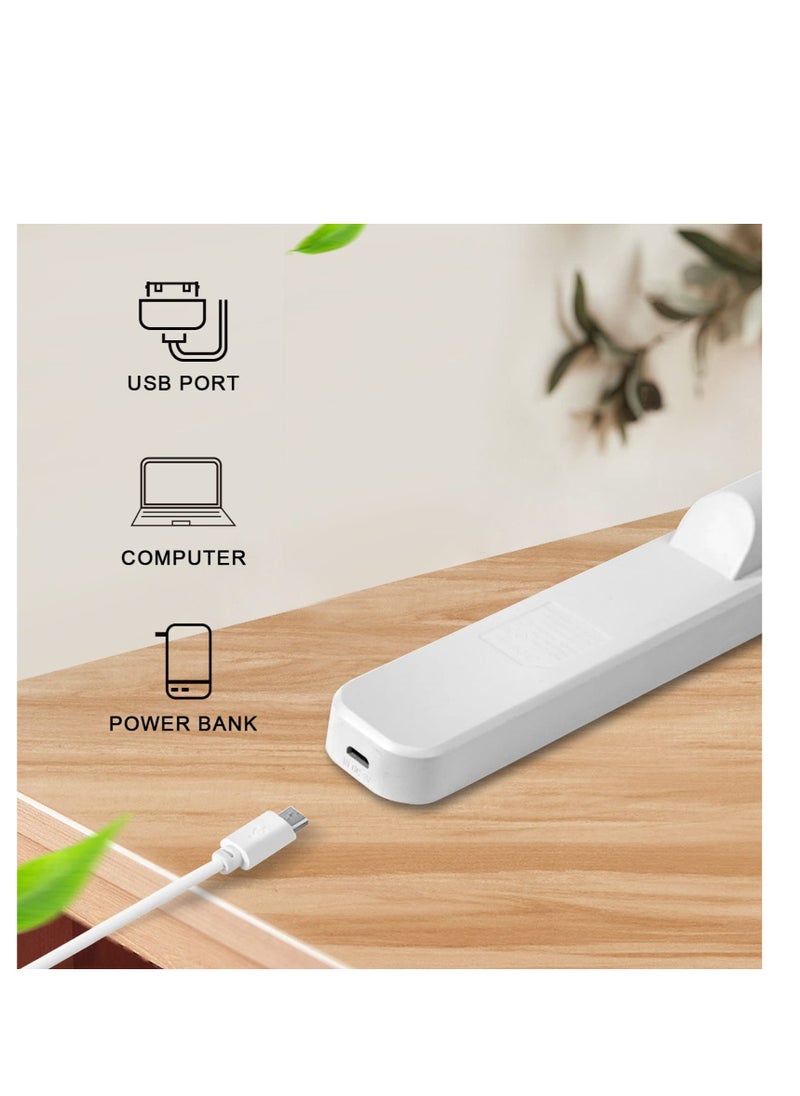 Excefore - Wireless Under Desk Lights, Magnetic Desk Light, Adjustable Color Temperature Brightness Magnetic Under Cabinet Lights, Rechargeable USB-C Powered Lighting, for Desk, Makeup, Study, Kitchen - Image 1