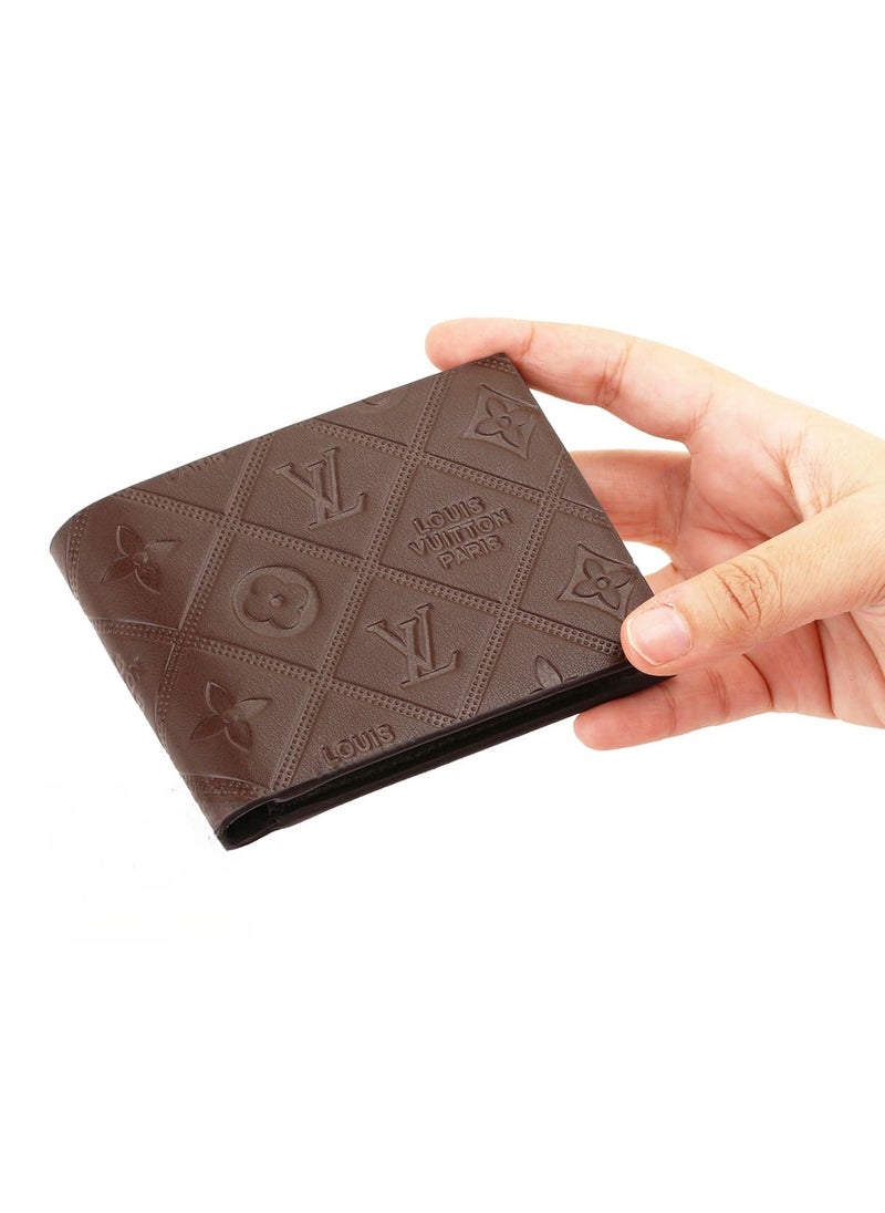 Louis Vuitton - Louis Vuitton LV Wallet For Men Brown Leather - Image 1