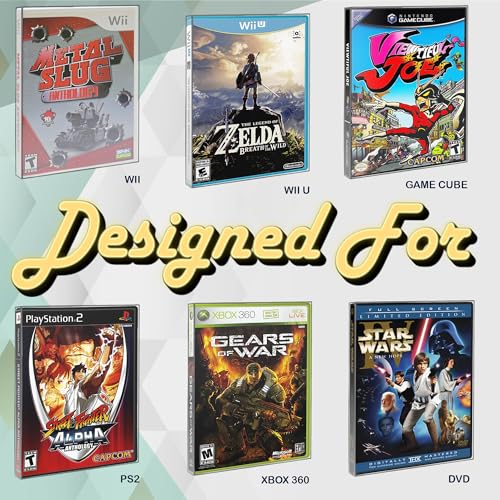MALKO 10 Pack Video Game Protector Case Compatible with: PS2 | WII - WII U | Gamecube | Xbox & DVD Standard Case | Acid Free Protective Sleeve - Image 4
