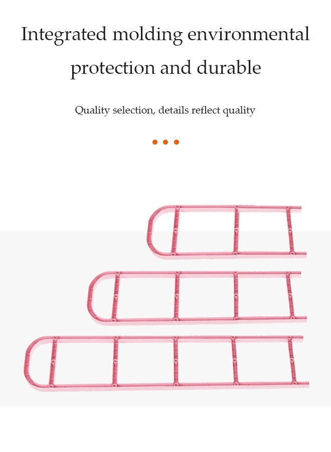 DUNISO رف أحذية ثلاثي الطبقات، رف تخزين أحذية، رف أحذية مستقل، مقاوم للرطوبة والصدأ، سهل التجميع، مناسب للممرات، الشرفات، غرف النوم، 42 * 19 * 44 سم - Image 4