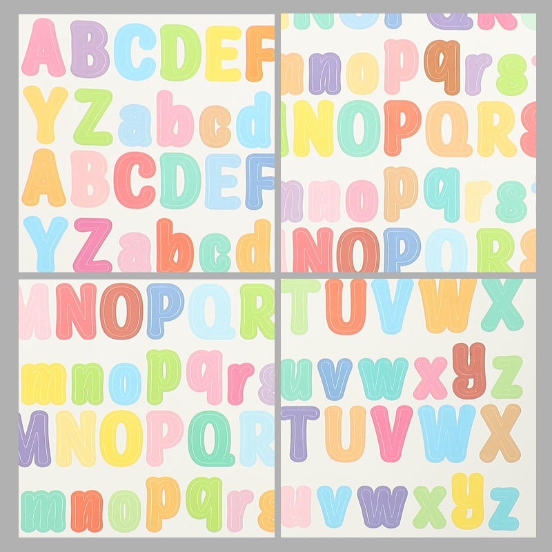 Colorful Waterproof Self Adhesive Alphabet Letter Stickers For DIY Scrapbooking Crafts And Journals - Image 4