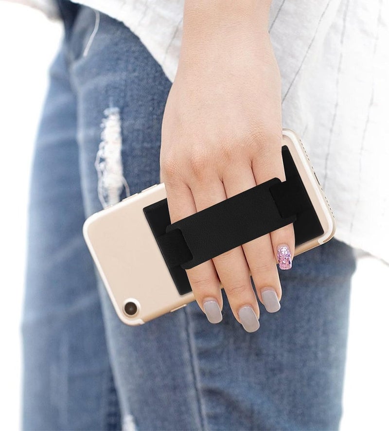 COHEALI 2pcs Adhesive Phone Card Holder Back Pockets with Side Cover, Multi-functional Phone Pouch Set for Travel and Daily Use, Blue and Black Random Color - Image 5