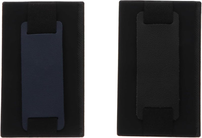 COHEALI 2pcs Adhesive Phone Card Holder Back Pockets with Side Cover, Multi-functional Phone Pouch Set for Travel and Daily Use, Blue and Black Random Color - Image 1