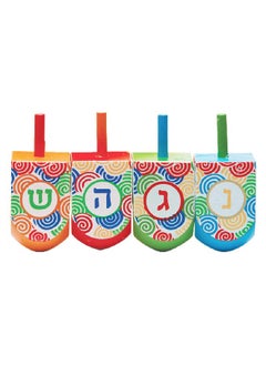 Izzy 'n' Dizzy 100 Medium Dreidels Hand Painted Wood Dreidels Classic Chanukah Spinning Draidel Game And Prize Bulk Value Pack By Izzy 'N' Dizzy  - Image 4