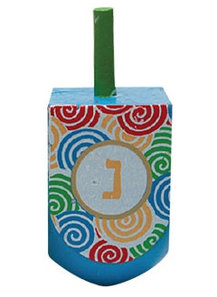 Izzy 'n' Dizzy 100 Medium Dreidels Hand Painted Wood Dreidels Classic Chanukah Spinning Draidel Game And Prize Bulk Value Pack By Izzy 'N' Dizzy  - Image 3