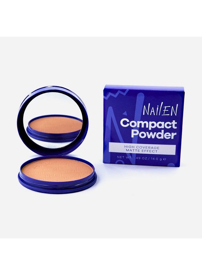 Nailen Compact Makeup Setting Powder with Matte Finish, Shine Control, Full Coverage - Ideal for All Skin Types & Poreless Smooth Look - Tone 6, (1 Count) - Image 2