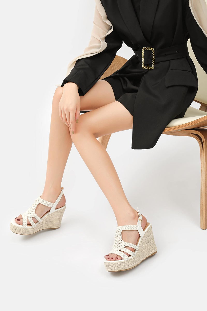 Sopends Espadrille Wedge Sandals for Women Platforms & Wedges - Image 4