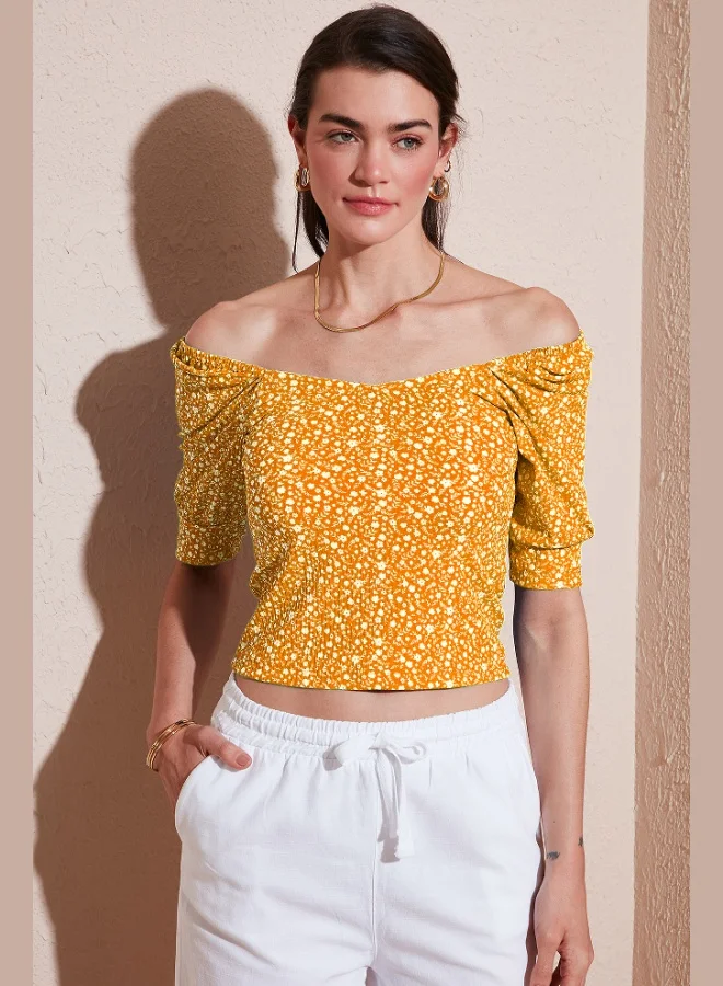 Lela Lela Three Quarter Sleeve Wide Collar Blouse Women's BLOUSE 5869001