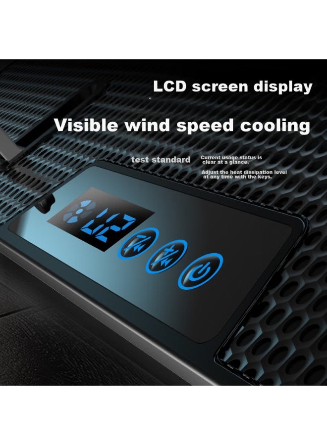 Suohuang X6 Laptop Cooling Pad, Lcd Display Adjustable Speed Screen Fan Stand, Gaming Laptop Cooling Base - Image 3