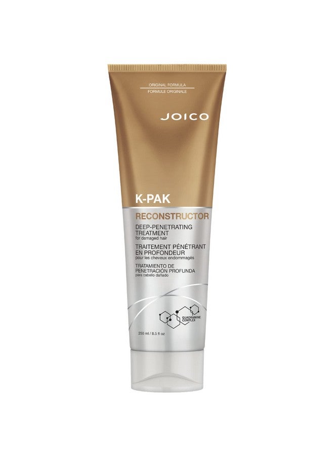 Joico K-PAK Reconstructor Deep-Penetrating Treatment | For Damaged Hair | Repair & Strengthen Strands | Rebuild & Fortify Damaged Hair | Improve Elasticity | With Keratin & Arginine |Red | 8.5 Fl Oz - Image 1