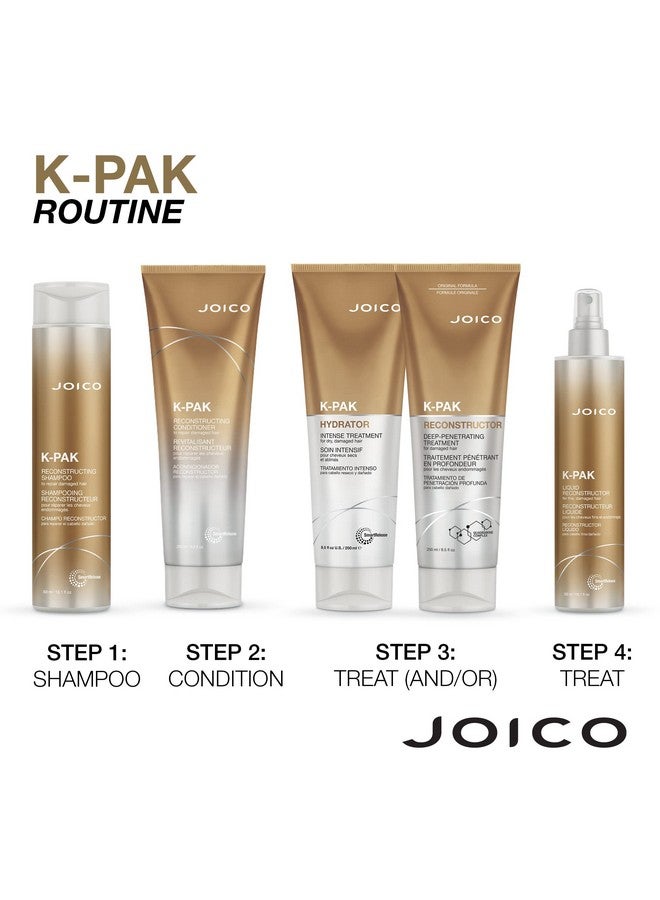 Joico K-PAK Reconstructor Deep-Penetrating Treatment | For Damaged Hair | Repair & Strengthen Strands | Rebuild & Fortify Damaged Hair | Improve Elasticity | With Keratin & Arginine |Red | 8.5 Fl Oz - Image 5