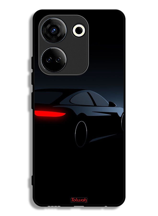 Tolwak Tecno Camon 20 Protective Case Cover Dark Car - Image 1