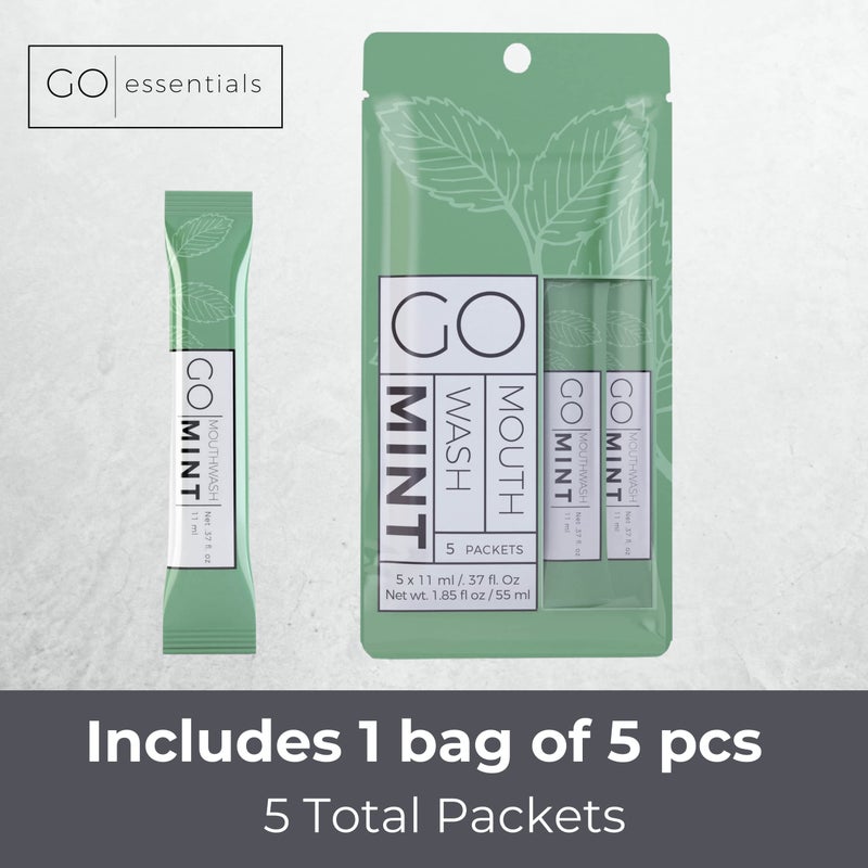 Exershield to GO mouthwash no Alcohol Formula (Mint, 5 Individual Packets) - Image 2