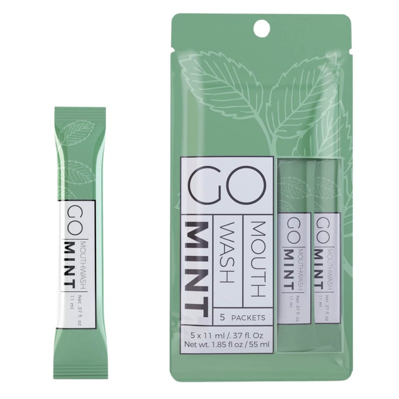 Exershield to GO mouthwash no Alcohol Formula (Mint, 5 Individual Packets) - Image 1