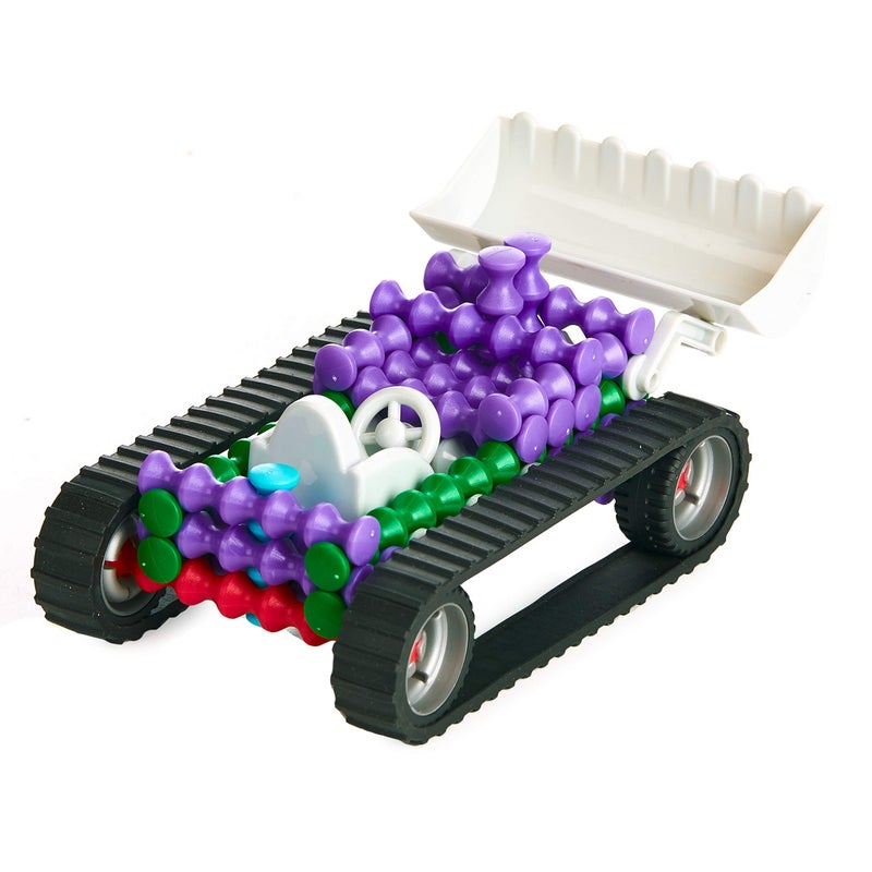 POPULAR PLAYTHINGS Playstix Master Set Construction Toy Building Blocks 141 Piece Kit - Image 4