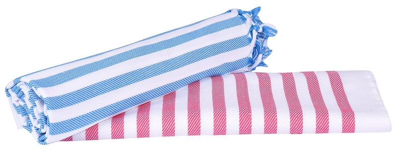 JISB Pure Soft Cotton Bath Towels Multicolor Pack of 2 - Image 1