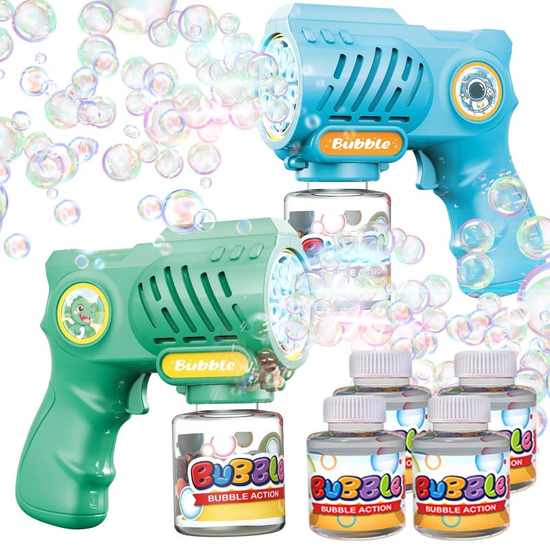 EagleStone Toys for 3 Year Old Boys Girls 2 Pack Bubble Gun Machine with Bubble Solution Outdoor Toy for Kids Ages 48Kids Toys for Ages 34 46 57 Birthday Gifts for 3 4 5 6 7 8 Year Old Boys - Image 3