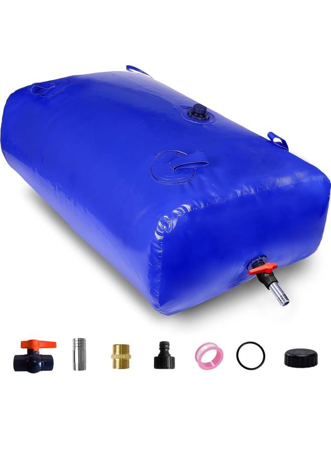 MXQMKL 113L/30gal Water Bladder Storage Containers, Foldable Portable Water Tank Large Capacity Soft Water Bag, Drought Resistance, Fire Prevention, Emergency Water - Image 1