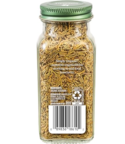 Simply Organic Whole Rosemary Leaf 123 Ounce Pungent Herbaceous Fresh Earthy Taste  Aroma Kosher Certified Organic - Image 5