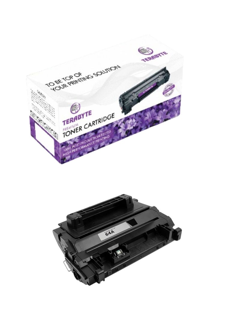 Terabyte خراطيش حبر بديلة متوافقة 64A (CC364A) للاستخدام مع طابعة ليزر P4015dn، P4015n، P4015tn، P4015x، P4515n، P4515tn، P4515x، P4515xm (أسود) - Image 1