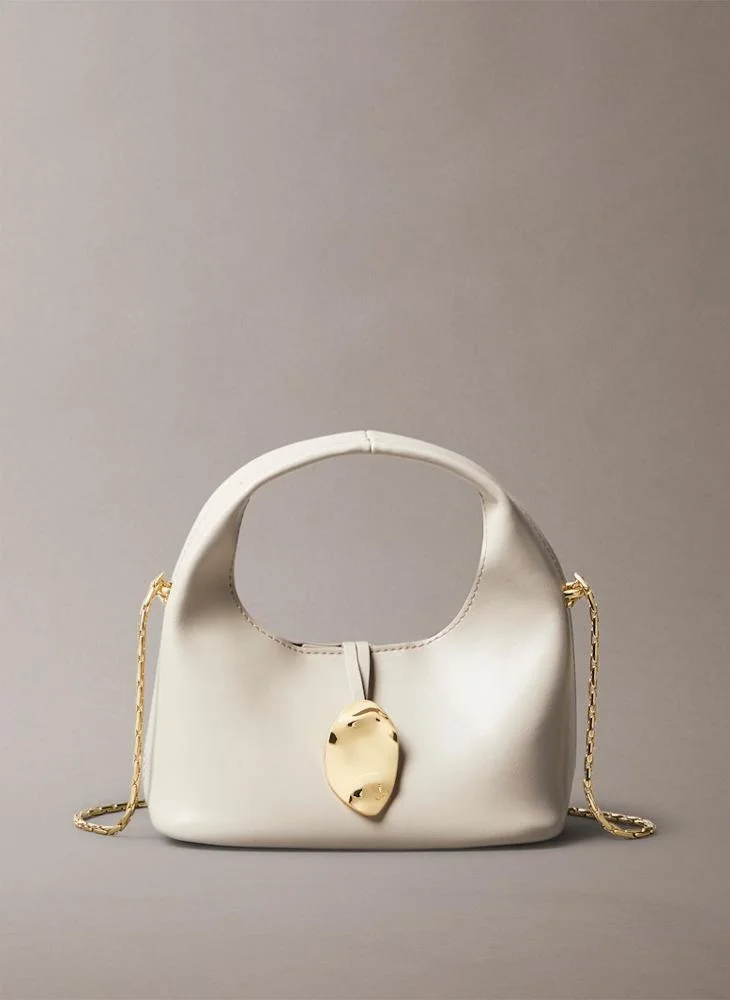 CALVIN KLEIN Causal Stone Lock Crossbody Bag