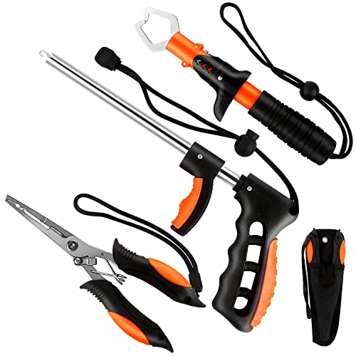 mouhike Fishing Tool Kit Fishing Pliers, Fish Lip Gripper, Fishing Hook Remover, Ice Fly Stainless Steel Fish Pliers, Fishing Accessories Fishing Gear Fishermen Gift - Image 1