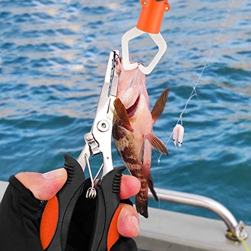 mouhike Fishing Tool Kit Fishing Pliers, Fish Lip Gripper, Fishing Hook Remover, Ice Fly Stainless Steel Fish Pliers, Fishing Accessories Fishing Gear Fishermen Gift - Image 3