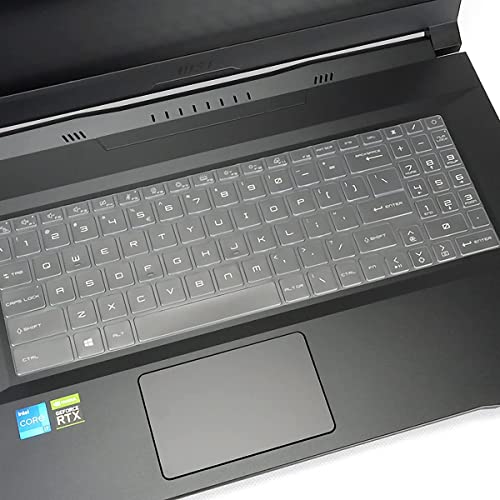 RAYA cover for MSI Katana 15/17/GF66/GF76 MSI Bravo 15 MSI Alpha 15/17 MSI Pulse GL66/GL76 MSI Crosshair 15/17 MSI Sword 15/17 MSI Raider GE68/GE78 MSI Vector GP68/GP78 Gaming Laptop (Transparent TPU) - Image 5