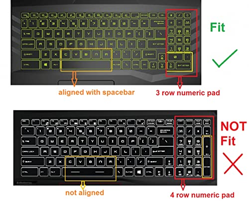 RAYA cover for MSI Katana 15/17/GF66/GF76 MSI Bravo 15 MSI Alpha 15/17 MSI Pulse GL66/GL76 MSI Crosshair 15/17 MSI Sword 15/17 MSI Raider GE68/GE78 MSI Vector GP68/GP78 Gaming Laptop (Transparent TPU) - Image 2
