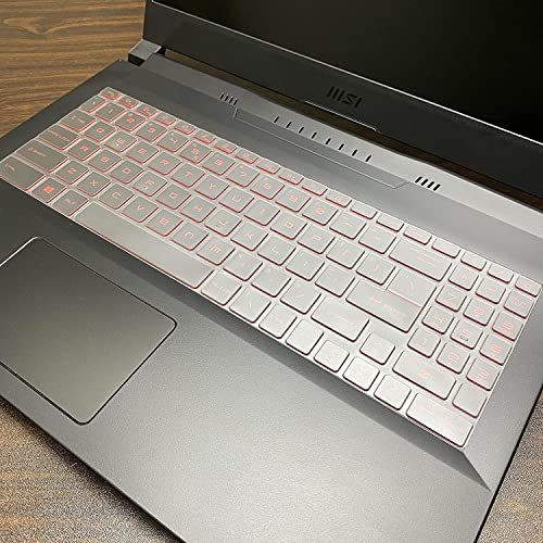 RAYA cover for MSI Katana 15/17/GF66/GF76 MSI Bravo 15 MSI Alpha 15/17 MSI Pulse GL66/GL76 MSI Crosshair 15/17 MSI Sword 15/17 MSI Raider GE68/GE78 MSI Vector GP68/GP78 Gaming Laptop (Transparent TPU) - Image 1