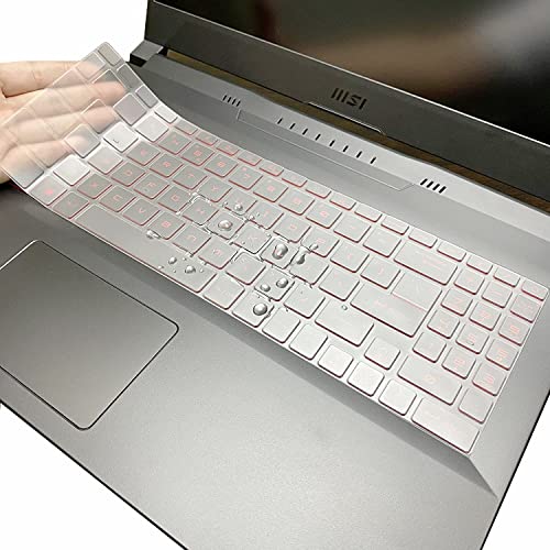 RAYA cover for MSI Katana 15/17/GF66/GF76 MSI Bravo 15 MSI Alpha 15/17 MSI Pulse GL66/GL76 MSI Crosshair 15/17 MSI Sword 15/17 MSI Raider GE68/GE78 MSI Vector GP68/GP78 Gaming Laptop (Transparent TPU) - Image 4