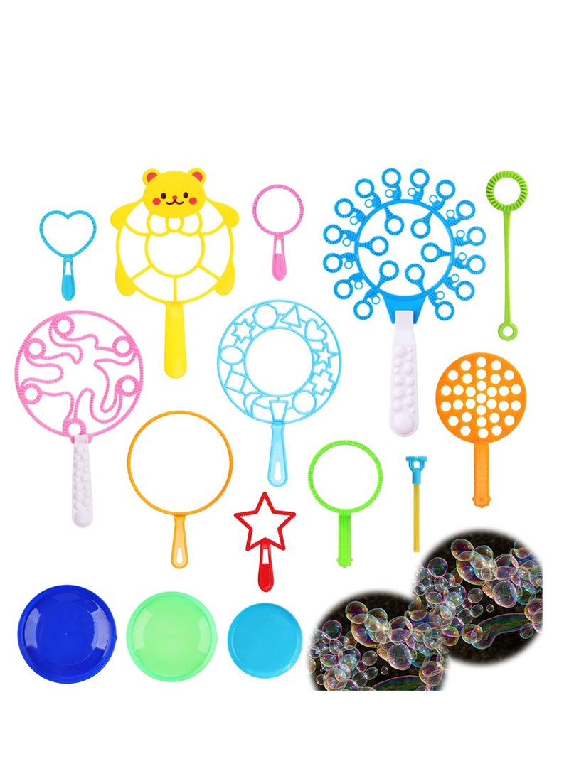 SYOSI Bubble Wand Set, Giant Bubble Wands for Fun Outdoor and Indoor Activity for Girls, Boys, Toddlers and Children to Enjoy - Image 1