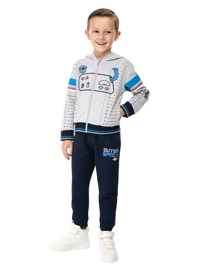 فكتور اند جين طقم هودي بطبعة مغامرات فضائية مع جوغر