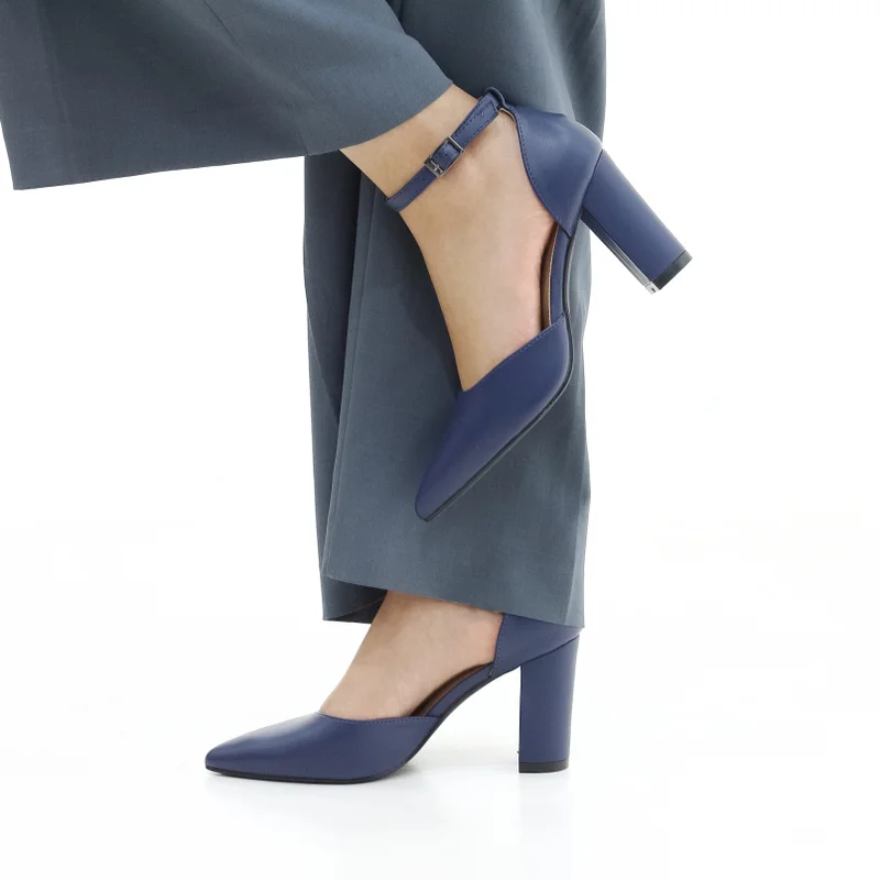 LAMARAPARIS  MISSY NAVY HEEL for Women | Best Price UAE