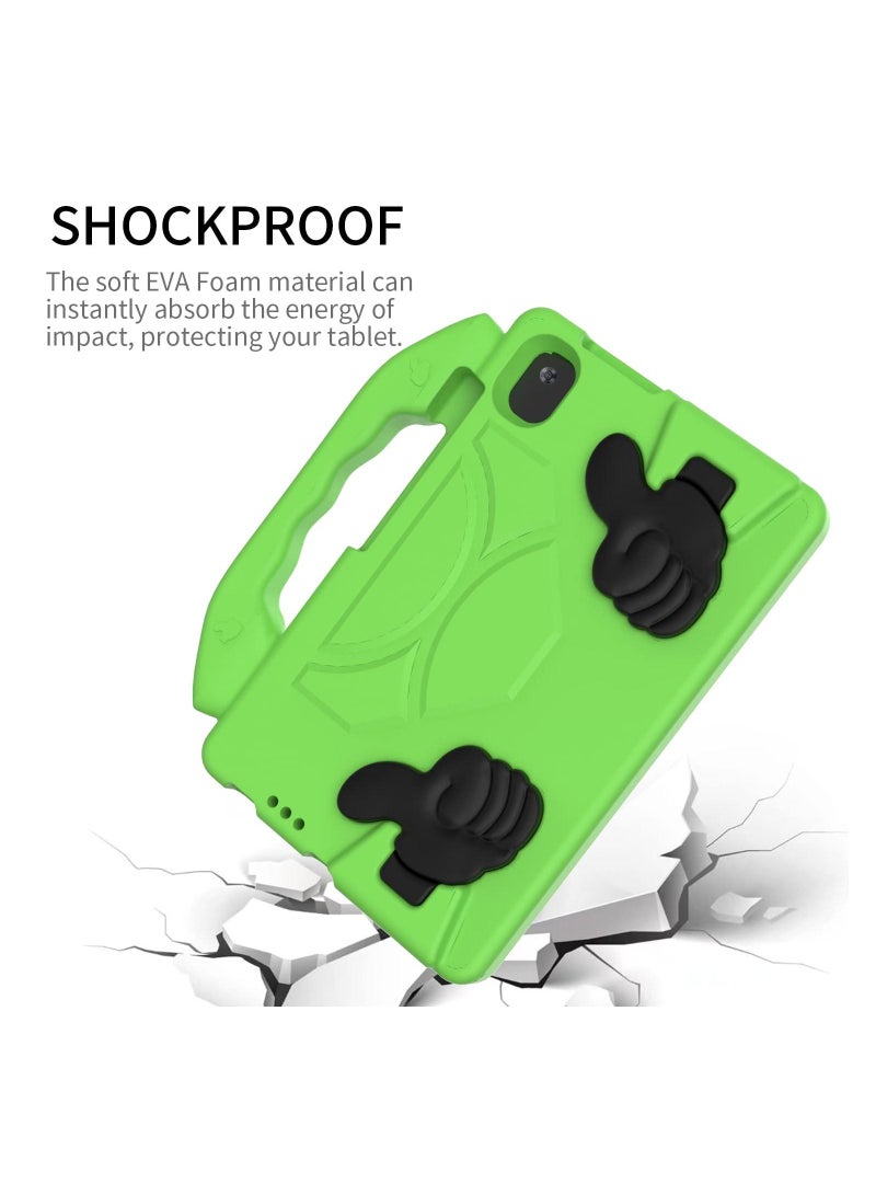 SYOSI EVA Tablet Protective Case, SYOSI Shockproof Lightweight Dropproof Stand Tablet Case for Lenovo TB-8505F&8705N/for Samsung T307&T307U/for Huawei T8 8.0, MediaPad M5 M6 with Large Handle Holder (Green) - Image 2