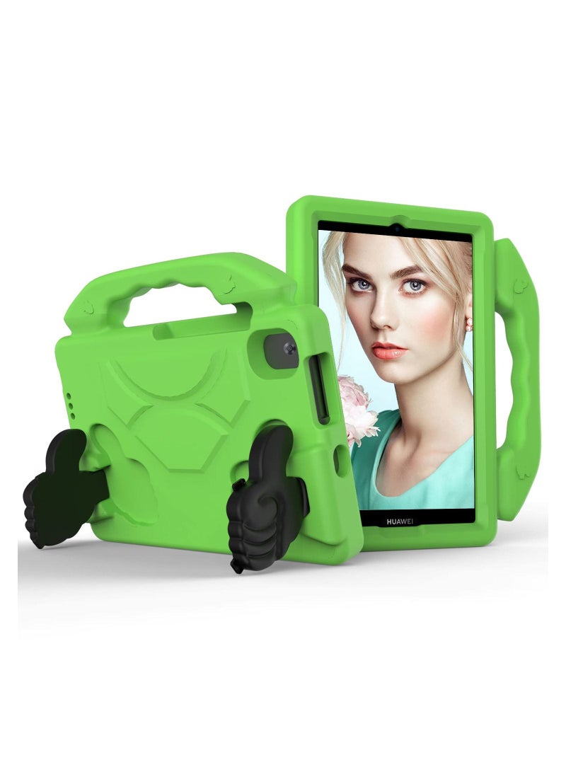 SYOSI EVA Tablet Protective Case, SYOSI Shockproof Lightweight Dropproof Stand Tablet Case for Lenovo TB-8505F&8705N/for Samsung T307&T307U/for Huawei T8 8.0, MediaPad M5 M6 with Large Handle Holder (Green) - Image 1