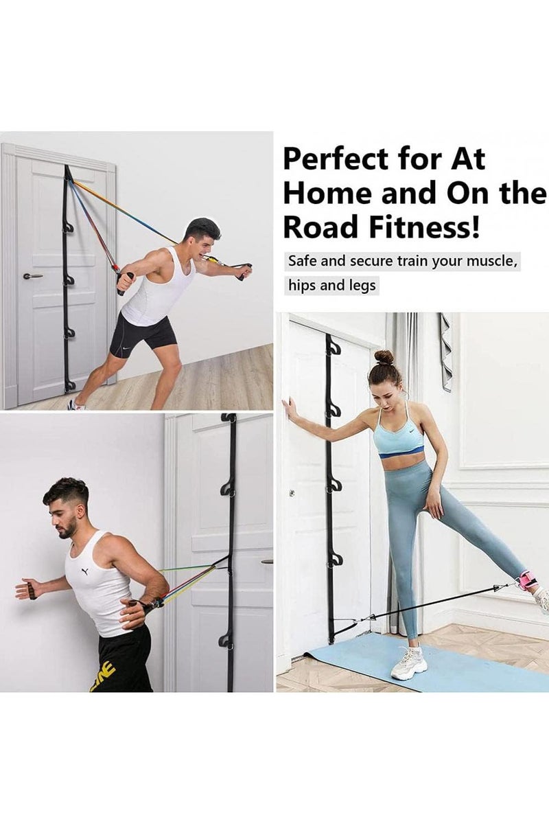 انسجام حزام تثبيت الباب لأشرطة المقاومة للتمرين، شريط مقاومة، مرساة الباب محمولة وسهلة التجميع وآمنة، مرساة متعددة النقاط للصالة الرياضية لللياقة البدنية المنزلية، مرساة باب شديدة التحمل (الأشرطة غير متضمنة) - Image 4
