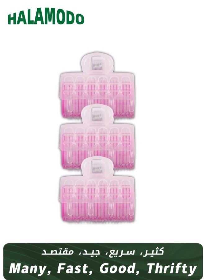 مجموعة مكونة من 3 قطع من أدوات تجعيد الشعر، أدوات تجعيد ذاتية اللصق، أدوات تجعيد الشعر المنزلية، أدوات تجعيد الشعر البلاستيكية السحرية - Image 1